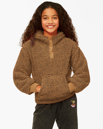 BILLABONG Girls Rule Zip Fleece Hooded Sweatshirt BILLABONG Girls Rule Zip Fleece Hooded Sweatshirt
