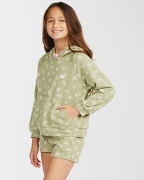 1 Girls' Pineapple Palms Pullover Hoodie Green ABGFT00139 Billabong
