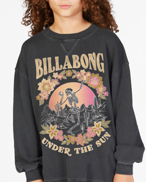 3 Girls' Making Waves Crewneck Sweatshirt Black ABGFT00144 Billabong