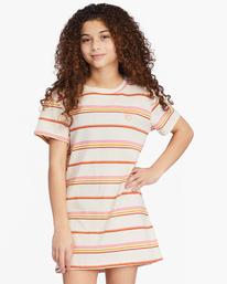 0 Girls' Keep It Beachy T-Shirt Dress Pink ABGKD00101 Billabong