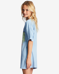 1 Girl's 4-16 True Boy T-Shirt Dress Blue ABGKD00144 Billabong