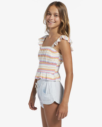 1 Girl's 4-16 Springtime Dreams Smocked Strappy Top Pink ABGKT00158 Billabong