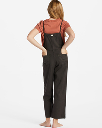 2 Girls' Wild Lengths Jr Overalls Black ABGNP00114 Billabong