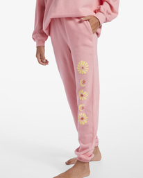 3 Girls' Making Waves High-Waist Sweatpants Pink ABGNP00117 Billabong