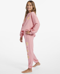 1 Girls' Making Waves High-Waist Sweatpants Pink ABGNP00117 Billabong