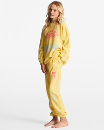 1 Girls' Making Waves High-Waist Sweatpants Yellow ABGNP00117 Billabong