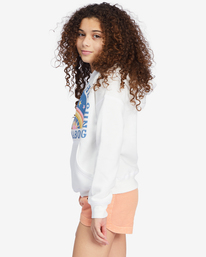 1 Girls' Smile At The Sun Graphic Hoodie White ABGSF00154 Billabong