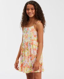 3 Girls' Wild Dreamer Floral Mini Dress White ABGWD00119 Billabong