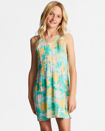 0 Girl's 4-16 Super Cute Mini Dress Green ABGWD00127 Billabong