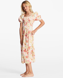 2 Girl's 4-16 Spring Fling Midi Dress Pink ABGWD00129 Billabong