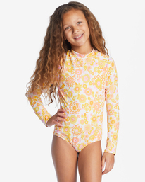 0 Wildflower - Long Sleeve One-Piece Rashguard for Girls 4-14 Multi-couleurs ABGWR00166 Billabong