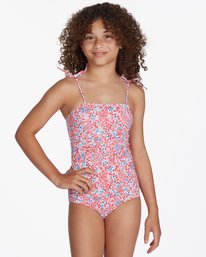 0 Girls' Ready For Fun One-Piece Swimsuit Multicolor ABGX100129 Billabong