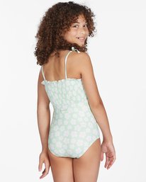2 Girls' Ditsy Love One-Piece Swimsuit Green ABGX100130 Billabong