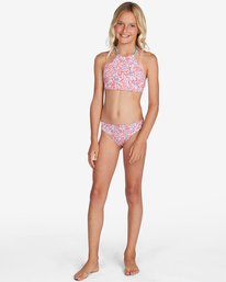 1 Girls' Ready For Fun High Neck Reversible Bikini Set Multicolor ABGX200208 Billabong