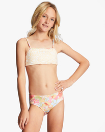 1 Girl's 4-16 Sunbeams Forever Reversible Two-Piece Swim Set Multicolor ABGX200265 Billabong