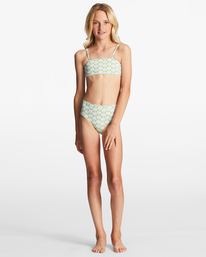 1 Girl's 4-16 Daze All Day Strappy Tank Two-Piece Swim Set Green ABGX200271 Billabong