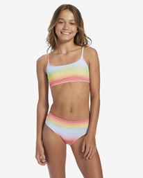 0 Girl's 4-16 Rad Rainbow Crop Two-Piece Swim Set Multicolor ABGX200275 Billabong
