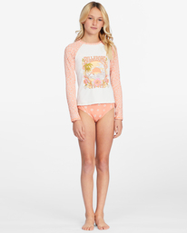 0 Girls' Fallin For Her Long Sleeve Rashguard Bikini Set Multicolor ABGX200286 Billabong