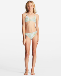 1 Girl's 4-16 Daze All Day Triangle Two-Piece Bikini Set Green ABGX200308 Billabong