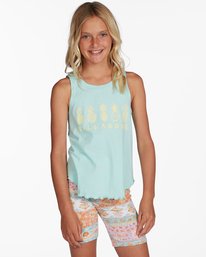 0 Girls' Nice And Cool Tank Top Green ABGZT00266 Billabong