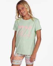 0 Girls' Day By Day Boyfriend T-Shirt Green ABGZT00273 Billabong