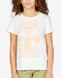 3 Girls' Beach Dreams Boyfriend T-Shirt White ABGZT00282 Billabong