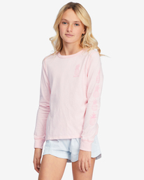 0 Girls' Sweet And Tart Long Sleeve Graphic Boyfriend T-Shirt Purple ABGZT00339 Billabong