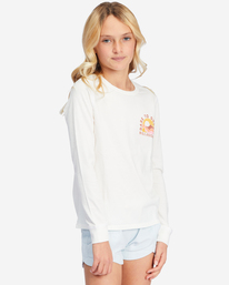 1 Girls' Dare To Dream Long Sleeve Graphic Boyfriend T-Shirt White ABGZT00340 Billabong