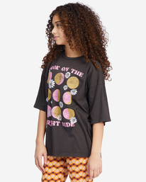 1 Girls' Bright Side Graphic Boyfriend T-Shirt Black ABGZT00344 Billabong