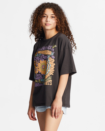 1 Girl's 4-16 Cosmic Trip Oversized T-Shirt Black ABGZT00361 Billabong