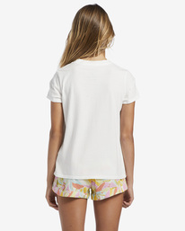2 Girl's Hello Summer Oversized T-Shirt White ABGZT00375 Billabong