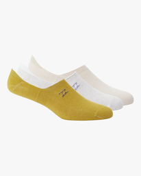 0 3-Pack Core No Show Socks Pink ABJAA00149 Billabong