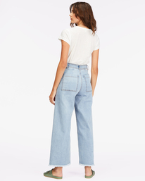 3 Free Fall Indigo Wide-Leg Denim Pants  ABJDP00113 Billabong