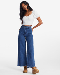 Free Fall Indigo - Wide Leg Trousers for Women  ABJDP00113