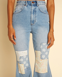 4 Wrangler True Blue Denim Bell-Bottom Pants Blue ABJDP00130 Billabong