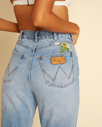 5 Wrangler True Blue Denim Bell-Bottom Pants Blue ABJDP00130 Billabong