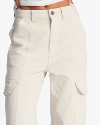 5 Wall To Wall - Pantaloni a vita alta da Donna White ABJDP00135 Billabong