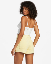 2 Free Fall - Corduroy Short voor Dames Yellow ABJDS00138 Billabong