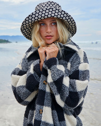 0 Fairbanks Button-Up Teddy Bear Jacket Black ABJFT00187 Billabong