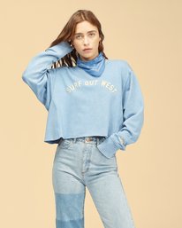 0 Wrangler Past Time Crew Neck Sweatshirt  ABJFT00190 Billabong