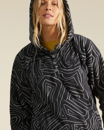 3 A/Div Go Outdoors Pullover Fleece Hoodie Black ABJFT00247 Billabong