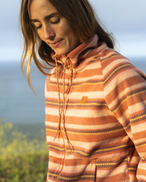 Boundary - Zip-Up Mock Neck Fleece for Women  ABJFT00255