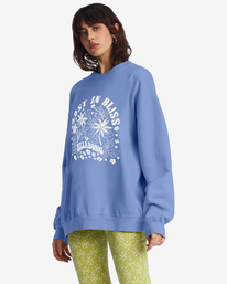 1 Ride In Oversized Crewneck Sweatshirt Purple ABJFT00281 Billabong
