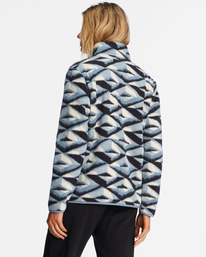 4 A/Div Boundary Mock 3 Half-Zip Pullover Sweatshirt Blue ABJFT00287 Billabong
