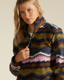 3 A/Div Boundary Mock 3 Half-Zip Pullover Sweatshirt Black ABJFT00287 Billabong