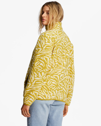 3 A/Div Boundary Mock 3 Half-Zip Pullover Sweatshirt Green ABJFT00287 Billabong