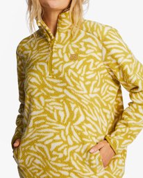 4 A/Div Boundary Mock 3 Half-Zip Pullover Sweatshirt Green ABJFT00287 Billabong