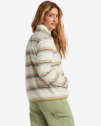 3 A/Div Boundary - Polaire demi-zip pour Femme Blanc ABJFT00287 Billabong