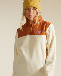 3 A/Div Boundary Lite Half-Zip Mock Neck Sweatshirt Multicolor ABJFT00289 Billabong