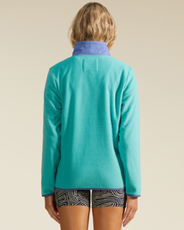 2 A/Div Boundary Lite Half-Zip Mock Neck Sweatshirt Green ABJFT00289 Billabong